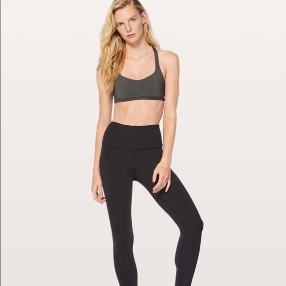 Sz2 Lululemon Free to Be Wild bra in heathered black/black VGUC - Picture 3 of 8